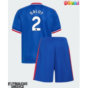 Manchester United Diogo Dalot #2 Dětské Venkovní dres komplet 2026-27 Krátký Rukáv (+ trenýrky)